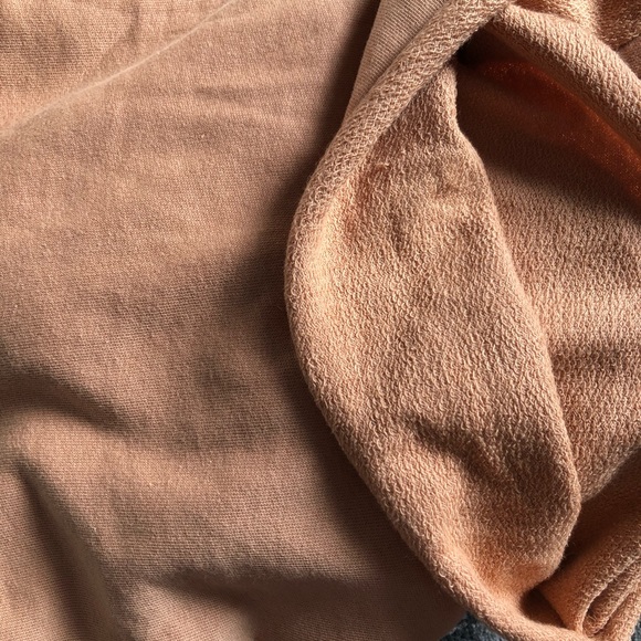 New! tan beige cropped hoodie and jogger set - Picture 2 of 3